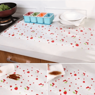 Antibacterial Table Roll Sheets Strawberry ? Protective, Odor-Absorbing, Cut-to-Size Dining Table Cover Price in Pakistan | LAPTAB