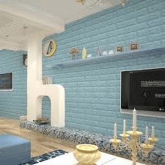 3D Wallpaper (Light Blue)