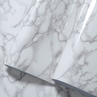 Self Adhesive White Marble Furniture Sticker, Waterproof Vinyl, Easy Install Price in Pakistan | LAPTAB