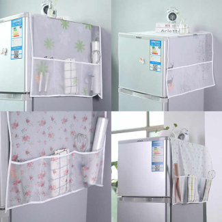 Refrigerator Cover with 6 Pockets Organizer, Dustproof Waterproof PEVA Material Price in Pakistan | LAPTAB