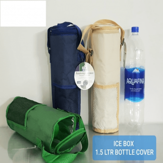 Insulated 1.5L Waterproof Bottle Cover Bag with Durable Zipper for Picnics