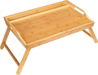 Foldable Bamboo Table with Adjustable Legs and Handles for Indoor and Outdoor Use Price in Pakistan | LAPTAB