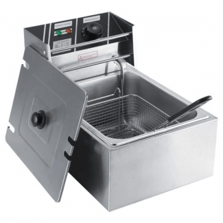 Electric Deep Fryer 4.5L Stainless Steel 2500W with Adjustable Temperature Control Price in Pakistan | LAPTAB