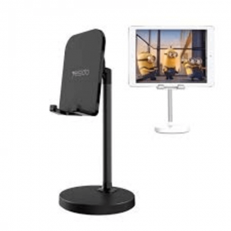YESIDO C51 Adjustable Tablet and Phone Stand with Anti-Slip Base, Matte Black