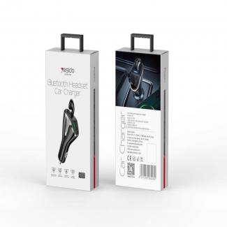 YESIDO Y37 Bluetooth Headset with 36W Quick Car Charger and Aluminum Casing Price in Pakistan | LAPTAB