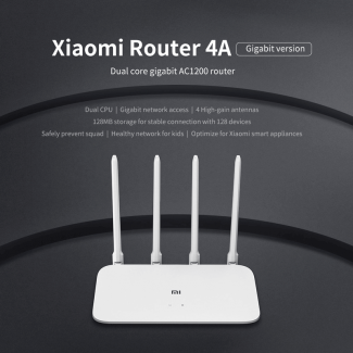 Xiaomi Mi Router 4A Gigabit Edition with Dual-Core CPU, 4 Antennas, 128MB RAM, Supports 128 Devices and IPv6 Price in Pakistan | LAPTAB