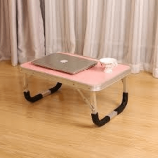 Foldable Aluminium Indoor Table - Pink