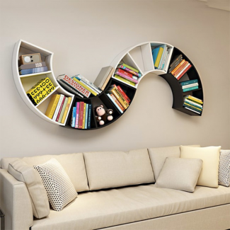 Infinity Shapes Wooden Wall Book Shelves - Adjustable DIY Organizer for Books and More Price in Pakistan | LAPTAB