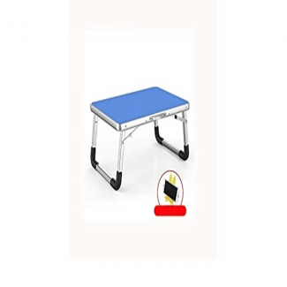 Foldable Aluminium Indoor Table with Non-Slip Feet, 23x15.9 Inches, Blue Price in Pakistan | LAPTAB