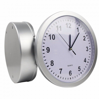 Wall Clock with Hidden Safe, Silver Quartz Clock with Secret Storage Compartment Price in Pakistan | LAPTAB