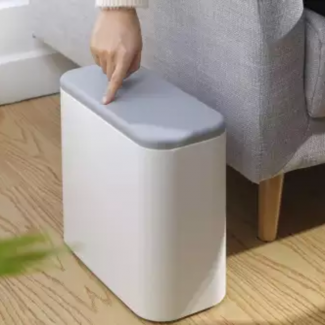 Modern Design Dustbin 10L Compact Double Trash Can with Ergonomic Button Price in Pakistan | LAPTAB