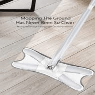 Flat X Type Microfiber Floor Mop with Metal Basket and Pedal, Eco-Friendly, Under 2kg Price in Pakistan | LAPTAB