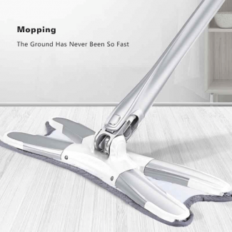 Flat X Type Microfiber Floor Mop with Metal Basket and Pedal, Eco-Friendly, Under 2kg Price in Pakistan | LAPTAB