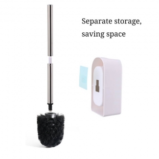 Toilet Brush with Wall Mount Holder, Automatic Lid, Soft Bristles, Detachable Design Price in Pakistan | LAPTAB