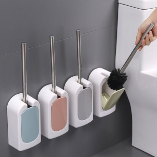 Toilet Brush with Wall Mount Holder, Automatic Lid, Soft Bristles, Detachable Design Price in Pakistan | LAPTAB