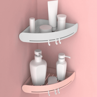 Triangular Corner Storage Shelves For Bathroom