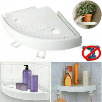 Snapup Bathroom Shelf Corner Storage with Strong Suction, Drain Holes, ABS Material Price in Pakistan | LAPTAB