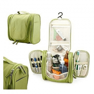 Magnificent Foldable Travel Cosmetic Bag with Waterproof Compartments and Hanging Hook Price in Pakistan | LAPTAB