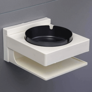 2-Tier Wall-Mounted Square Ashtray for Bathroom with Strong Capacity and Durable Design Price in Pakistan | LAPTAB
