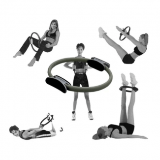 Yoga Circle Grey for Pilates and Fitness ? Tones Arms, Hips, Booty, Neck, Portable Price in Pakistan | LAPTAB