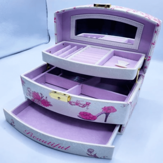  Jewelry Organizer Box With Mirror 