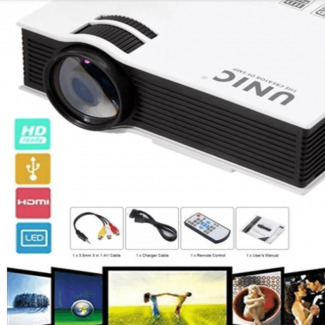 UC40 PLUS LCD HDMI Home Theater Projector with USB, AV, SD Inputs and Built-in Speakers Price in Pakistan | LAPTAB