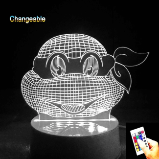 Ninja Turtle 3D Acrylic Lamp with Energy Efficient LED and Touch Color Control Price in Pakistan | LAPTAB