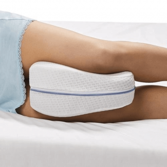 BST Orthopedic Leg Pillow Memory Foam Ergonomic Knee Pillow For Side  Sleepers Knee Pillow For Back Pain Leg Cushion For Sleep