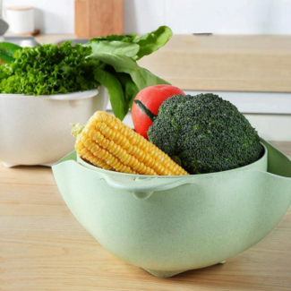 Rotatable Double Layer Drain Basket Pack of 2, Food Grade PP, 360? Rotation Price in Pakistan | LAPTAB