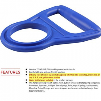 Drinking Water Bottle Handle 2 Pack - Durable Plastic, Fits Gallon & Narrow Neck Bottles, Blue Price in Pakistan | LAPTAB