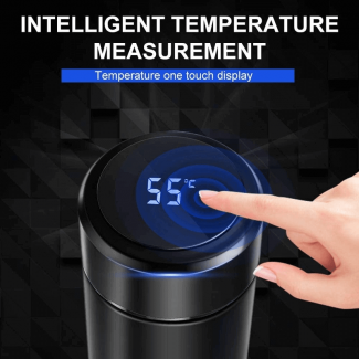 Stainless Steel Vacuum Insulated Water Bottle with Touch Temperature Sensor and Leakproof Design Price in Pakistan | LAPTAB
