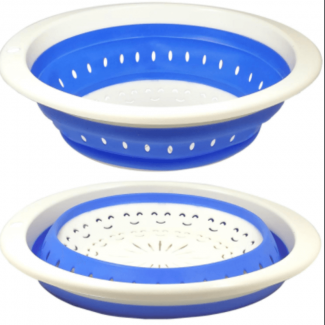Kitchen Flexo Collapsible Basket 2 Pack ? Foldable Silicone Colanders with Non-Slip Base and Ergonomic Handles Price in Pakistan | LAPTAB