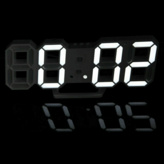 3D LED Digital Alarm Clock with Temperature, Adjustable Brightness, Wall & Table Mount Price in Pakistan | LAPTAB