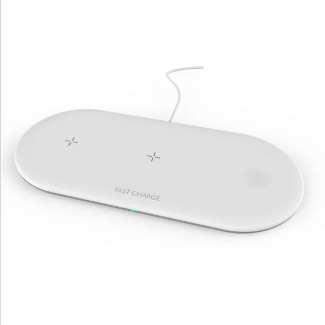3 in 1 Wireless Charging Pad for Phones, AirPods, and Apple Watch, 10W Fast Charge Price in Pakistan | LAPTAB