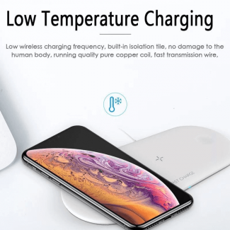 3 in 1 Wireless Charging Pad for Phones, AirPods, and Apple Watch, 10W Fast Charge Price in Pakistan | LAPTAB