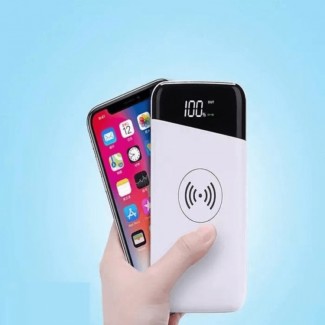 Wireless Charger 10000mAh Power Bank with Dual USB Ports and Fast Qi Charging Price in Pakistan | LAPTAB