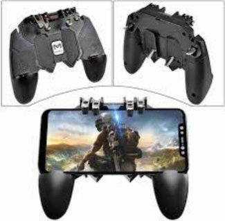 PUBG Mobile Controller Six Finger Gamepad AK66 with Trigger and Phone Holder for 4-6.5