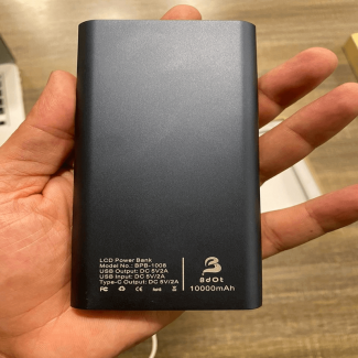 10,000mAh Metal Body Power Bank with LED Display, Dual USB Input, 2A Output Price in Pakistan | LAPTAB