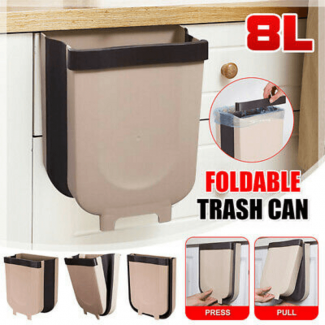 Laptab Wall Mounted Folding Hanging Trash Can for Kitchen Cabinets up to 2.2 cm Thick Price in Pakistan | LAPTAB