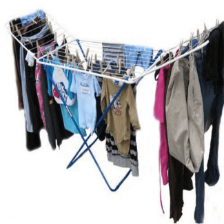 Stainless Steel Foldable Clothes Stand for Drying, Lightweight and Weather Resistant Price in Pakistan | LAPTAB