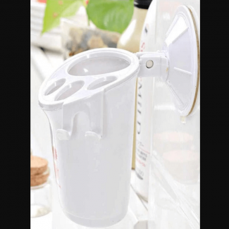 Bathroom Storage Shelf Toothbrush Rack with Suction Cup, Large Capacity Organizer Price in Pakistan | LAPTAB