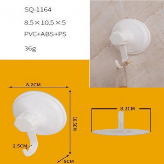 2 pc Multipurpose Hooks with Strong Magic Suction Cup for Kitchen and Bathroom Price in Pakistan | LAPTAB