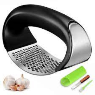 Stainless Steel Garlic Press with Comfortable Plastic Handle for Easy Crushing and Mincing Price in Pakistan | LAPTAB