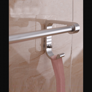 Single Towel Wall Rack with Suction Cup, Aluminum, Easy Install, No Wall Damage Price in Pakistan | LAPTAB