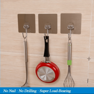 Removable Metal Hook with Magic Sticker, Easy Install, Holds up to 5kg for Home Use Price in Pakistan | LAPTAB