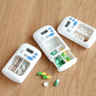 Electronic Timing Medicine Organizer with Alarm Reminder and Replaceable Battery Price in Pakistan | LAPTAB