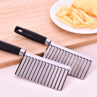 Potato Slicer Wavy Cutter Knife with Stainless Steel Blade for Fries and Veggies Price in Pakistan | LAPTAB