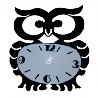 Owl Shaped Wall Clock