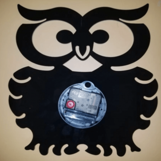 Owl Shaped Wall Clock with Quartz Movement, Waterproof Acrylic, Self-Adhesive Decor Price in Pakistan | LAPTAB