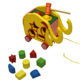 The Ball Tractor Wooden Toy   